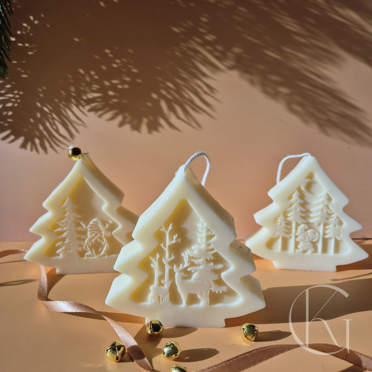 KERSTBOOM KAARS MET AFBEELDING