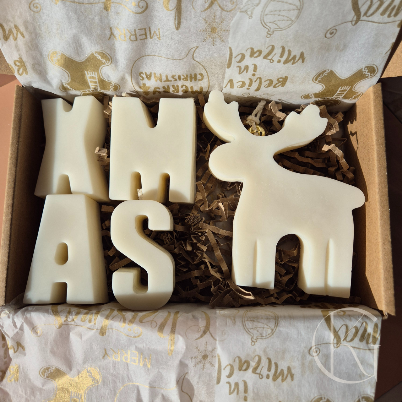 KERSTBOX: XMAS Kaarsletters + Kerstkaarsje