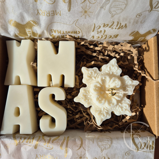 KERSTBOX: XMAS Kaarsletters + Kerstkaarsje