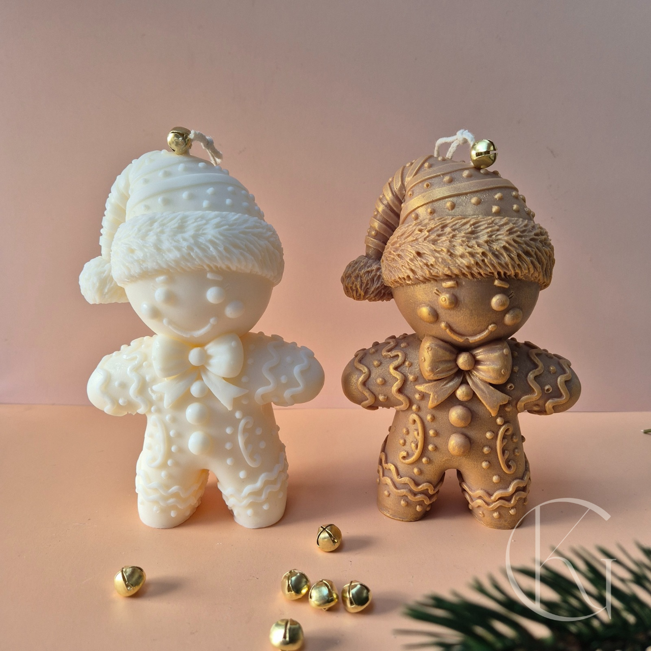 WINTER-KERST GINGERBREAD MAN KAARS