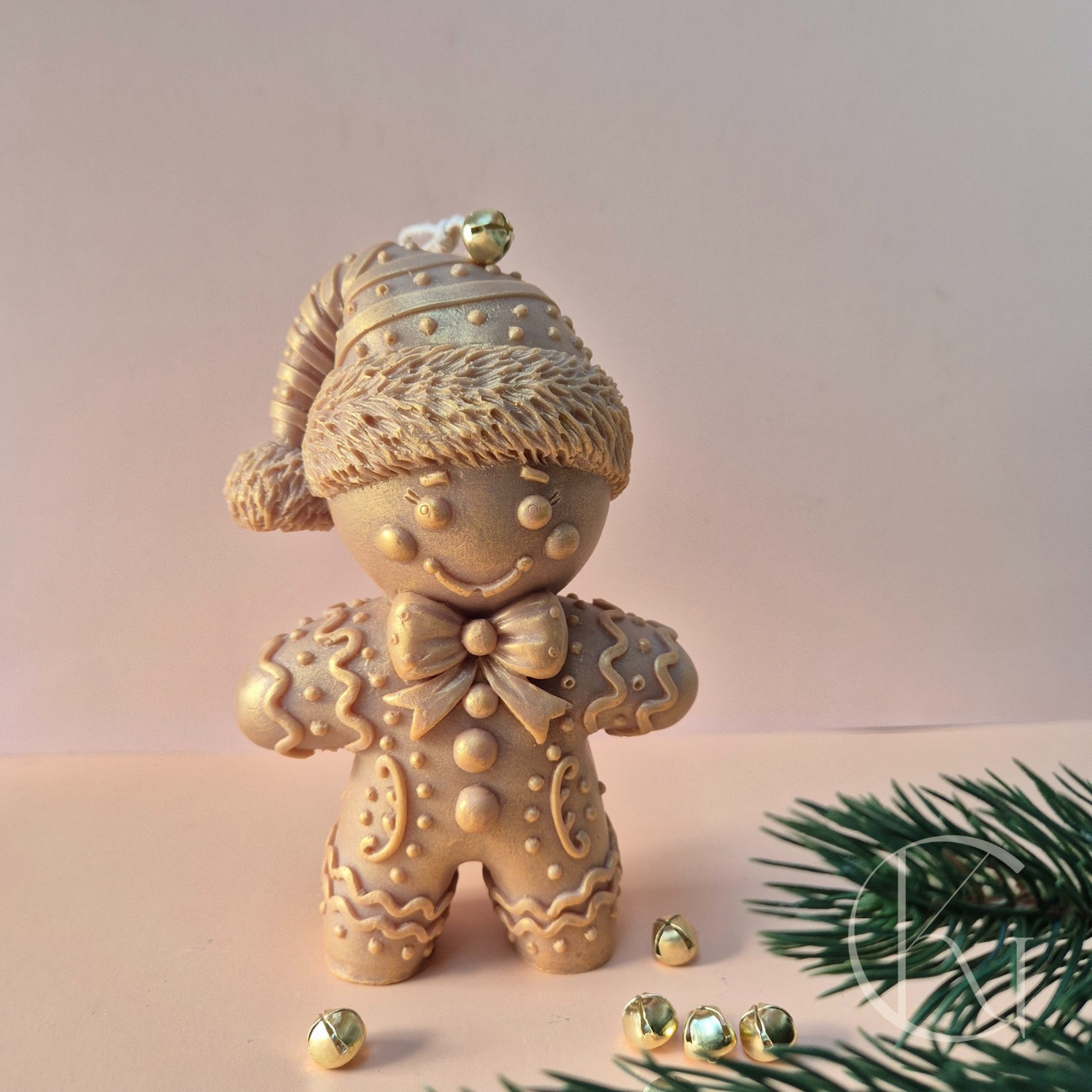WINTER-KERST GINGERBREAD MAN KAARS